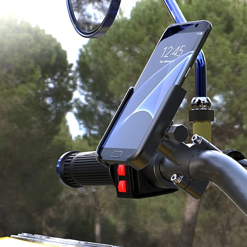 🏍️ 🚴 Aluminum Alloy Motorbike & Bike Phone Holder - Mogico