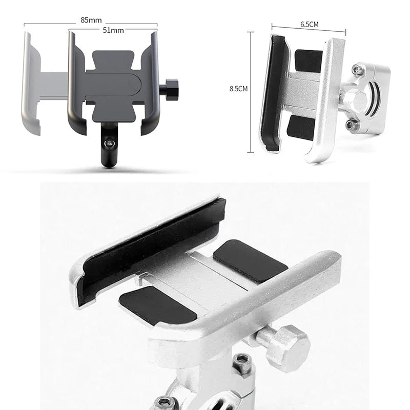 🏍️ 🚴 Aluminum Alloy Motorbike & Bike Phone Holder - Mogico