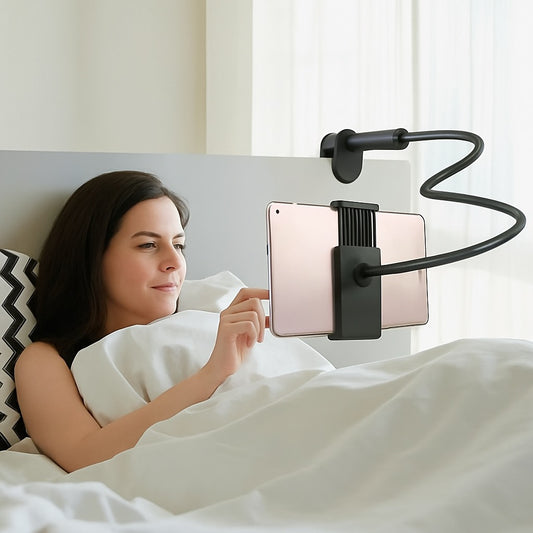 Lazy Bedside Tablet & Phone Holder – Adjustable Desktop Stand & Cantilever Mount for iPad, iPhone, and Smartphones - Mogico
