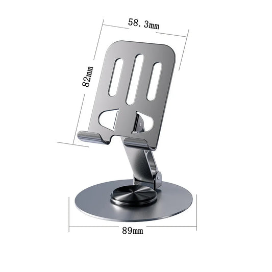 360° Infinite Rotation Phone and Tablet Stand for Desk or Office - Size