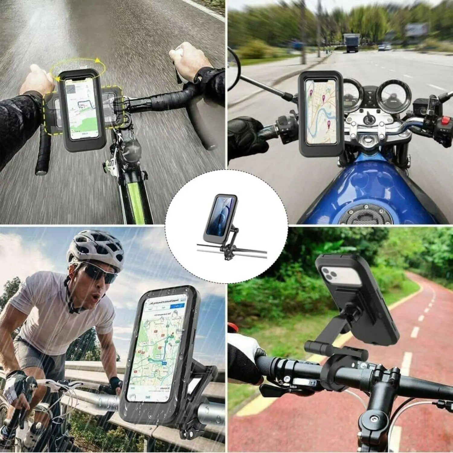 🏍️ 🚴 Waterproof Bike and Motorbike Phone Holder -  Handlebar Mount - Mogico