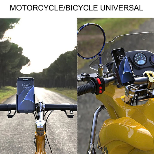 🏍️ 🚴  Aluminum Alloy Motorbike & Bike Phone Holder - Mogico